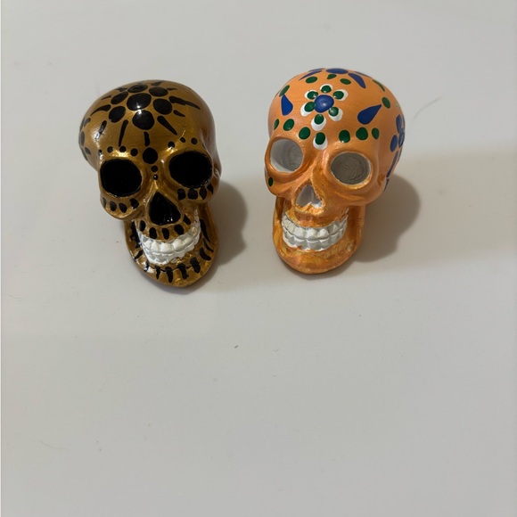 Handmade Other - Colorful Skull Figurines created by Barbara Schmid